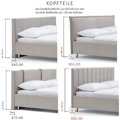 Kopfteile Polsterbett Xenia